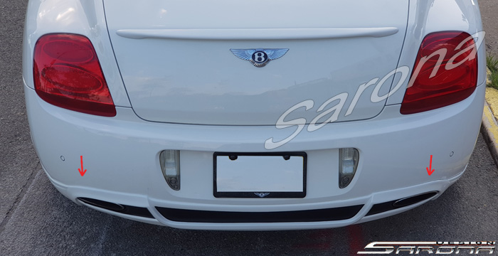 Custom Bentley GTC  Convertible Rear Add-on Lip (2003 - 2011) - $590.00 (Part #BT-007-RA)